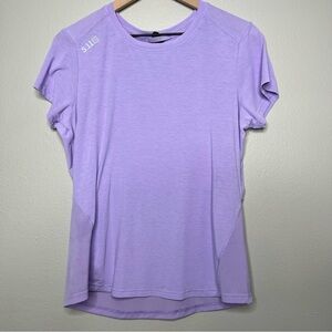 5.11 Tactical Women T-Shirt Crewneck Purple Breathable Short‎ Sleeve Work